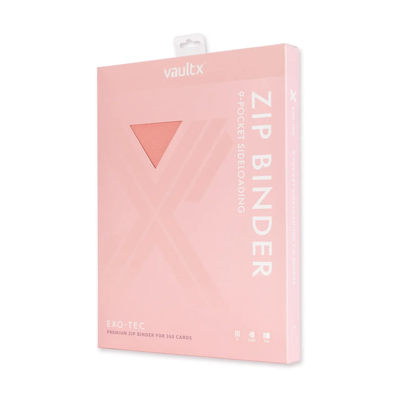 Vault X 9-Pocket Exo-Tec® Zip Binder Just Pink image 5