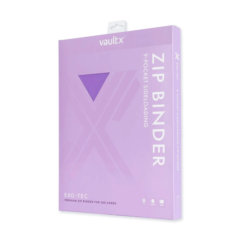 Vault X 9-Pocket Exo-Tec® Zip Binder Just Purple image 5