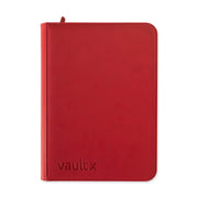 Vault X 9-Pocket Exo-Tec® Zip Binder fire red