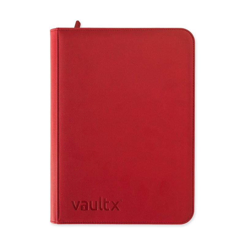 Vault X 9-Pocket Exo-Tec® Zip Binder fire red