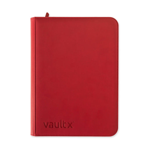 Vault X 9-Pocket Exo-Tec® Zip Binder fire red