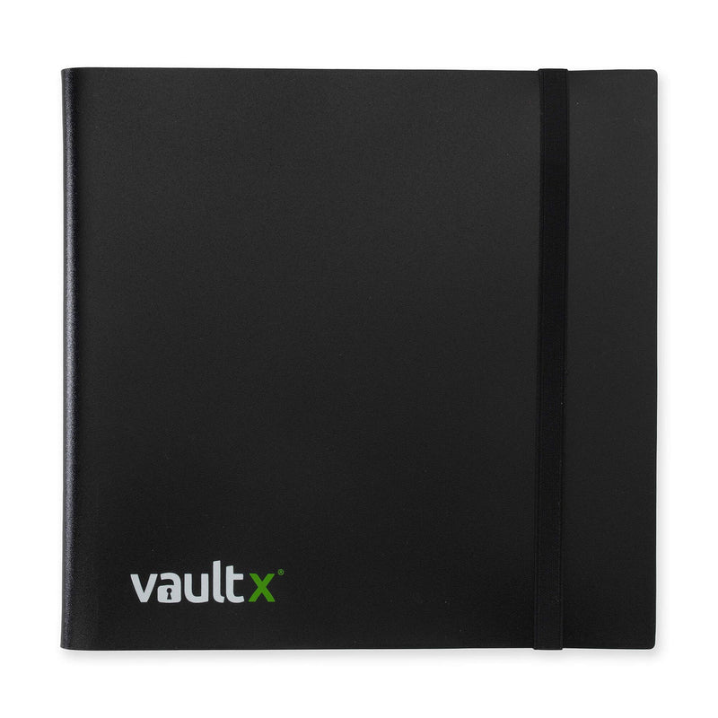 Vault X 12-Pocket Strap Binder Black