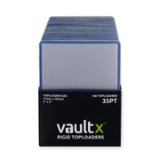 Vaultx Seamless Rigid Toploaders 35pt 100 Pack