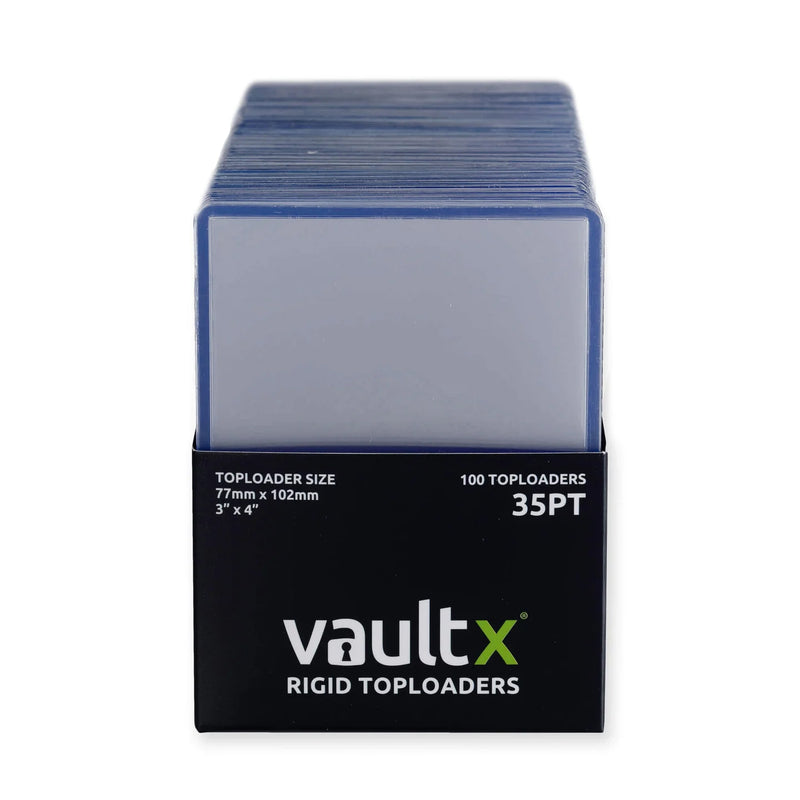 Vaultx Seamless Rigid Toploaders 35pt 100 Pack
