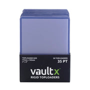 Vaultx Seamless Rigid Toploaders 35pt 50 Pack