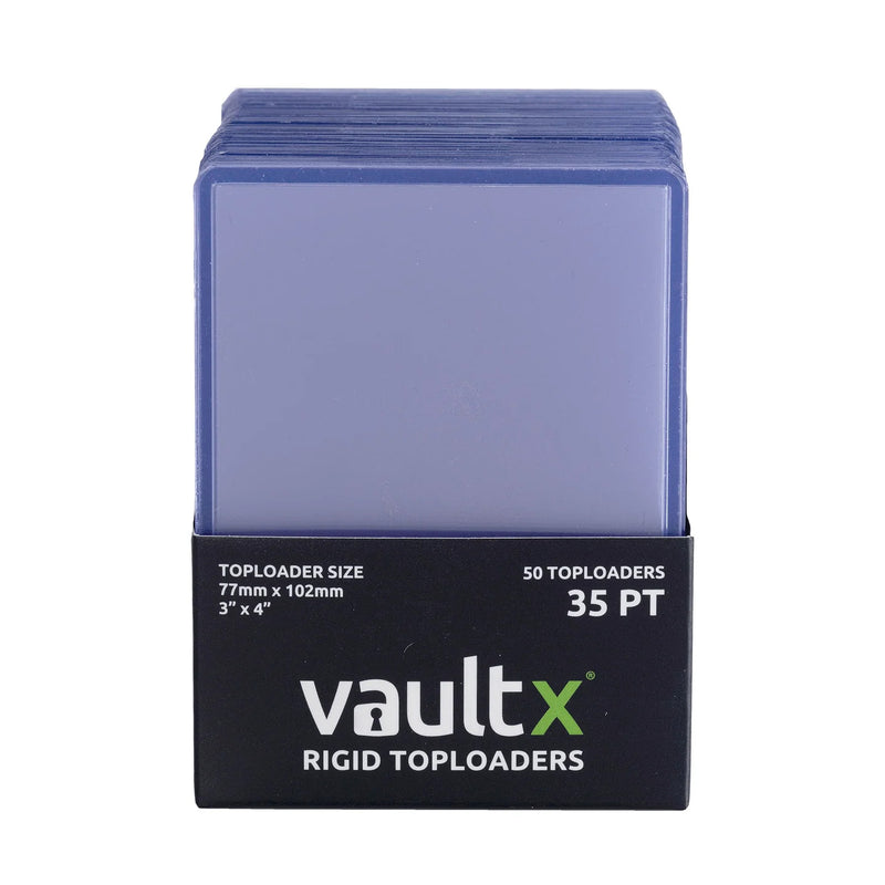 Vaultx Seamless Rigid Toploaders 35pt 50 Pack