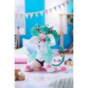 Vocaloid Desktop Cute Hatsune Miku (Nekomimi T-Shirt Ver.) Figure image 1