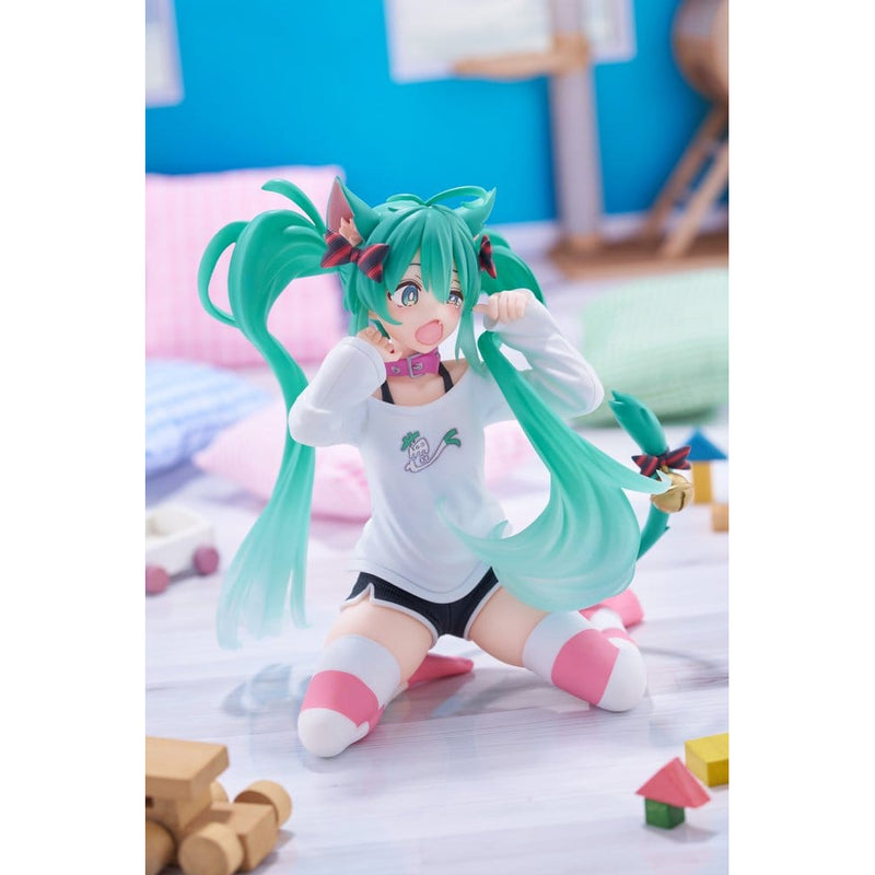 Vocaloid Desktop Cute Hatsune Miku (Nekomimi T-Shirt Ver.) Figure image 2