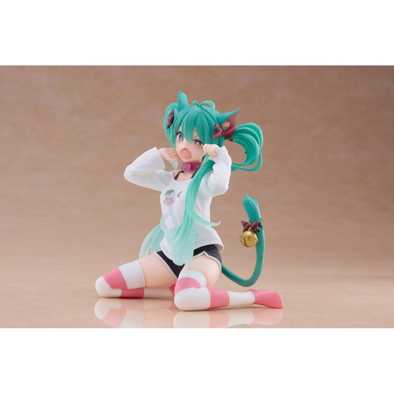 Vocaloid Desktop Cute Hatsune Miku (Nekomimi T-Shirt Ver.) Figure image 3