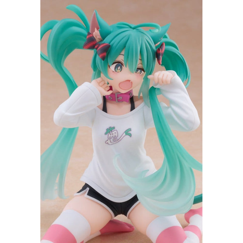 Vocaloid Desktop Cute Hatsune Miku (Nekomimi T-Shirt Ver.) Figure image 6