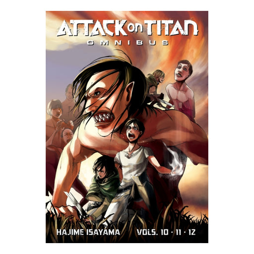 Attack on Titan Omnibus 04 (Volumes 10-12) Manga Book Front Cover