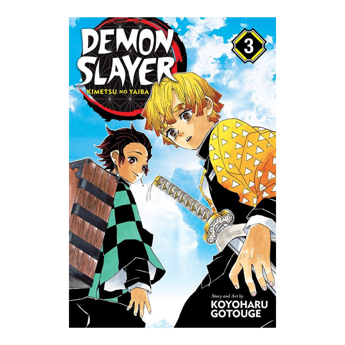 Demon Slayer Kimetsu No Yaiba Volume 03 Manga Book Front Cover
