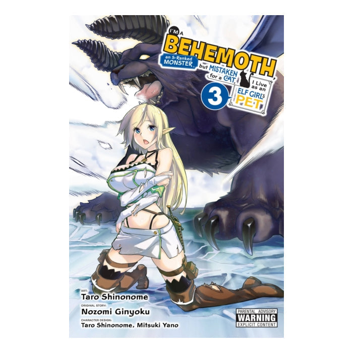 I'm a 'Behemoth,' an S-Ranked Monster, but Mistaken for a Cat, I Live as an Elf Girl's Pet Volume 03 Manga Book Front Cover