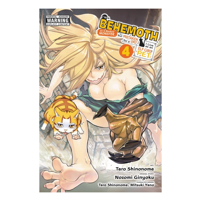 I'm a 'Behemoth,' an S-Ranked Monster, but Mistaken for a Cat, I Live as an Elf Girl's Pet Volume 04 Manga Book Front Cover
