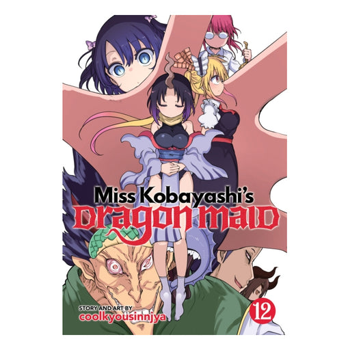 Miss Kobayashi's Dragon Maid Volume 12 Manga Book Front Cover