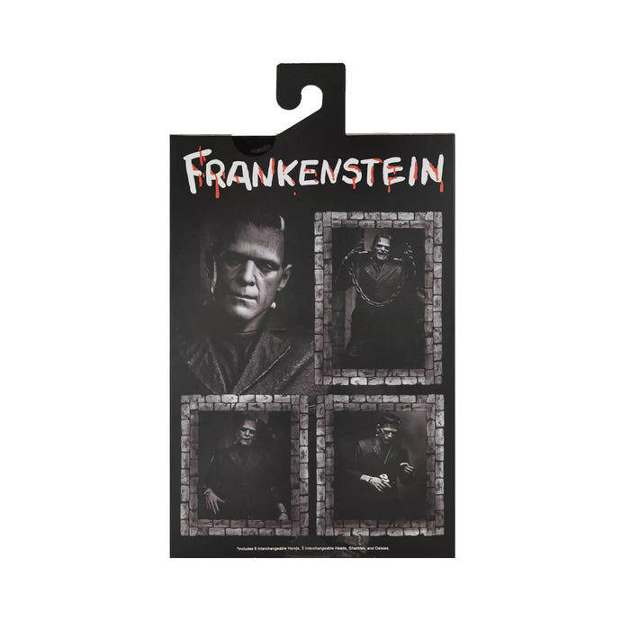 NECA Horror Figures Universal Monsters Ultimate Frankenstein Ultimate 7 Inch Action Figure Box Back