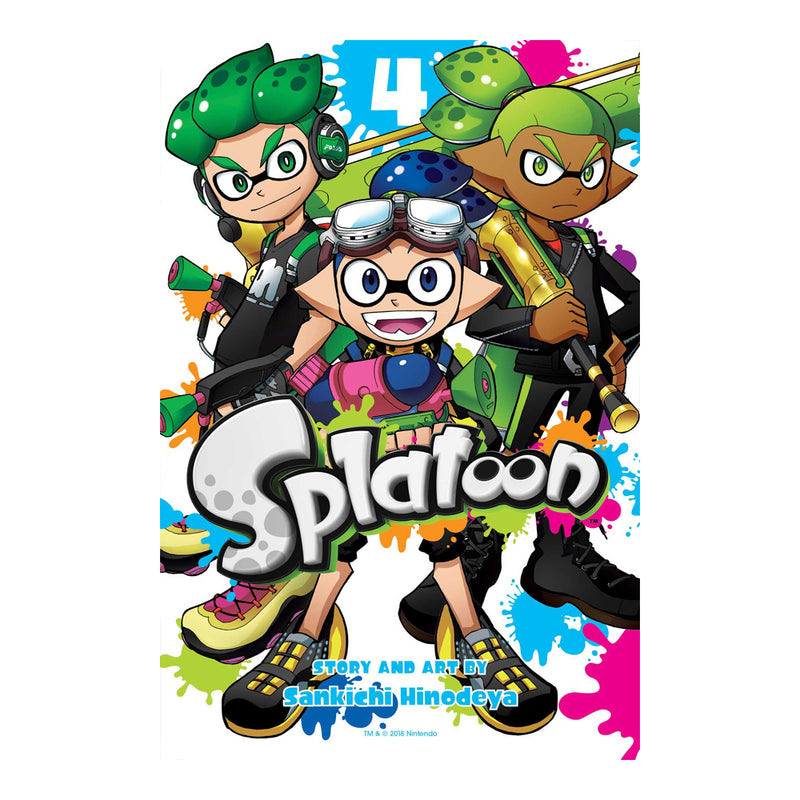 Splatoon Volume 04 Manga Book Front Cover